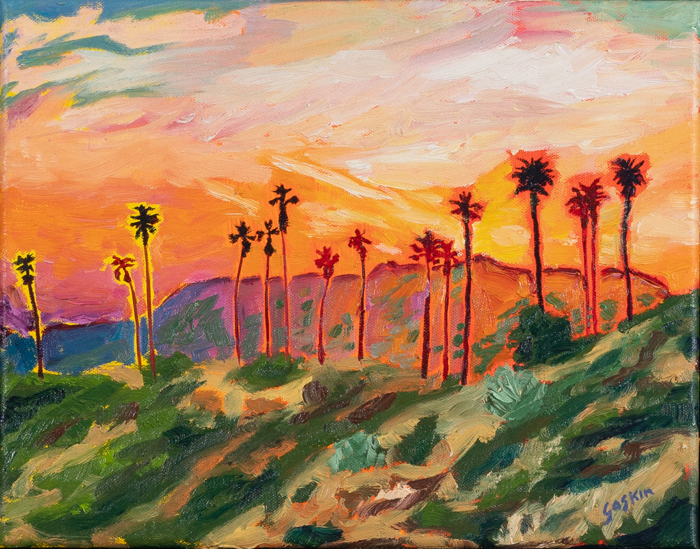 Palms at Griffith Park Sketch