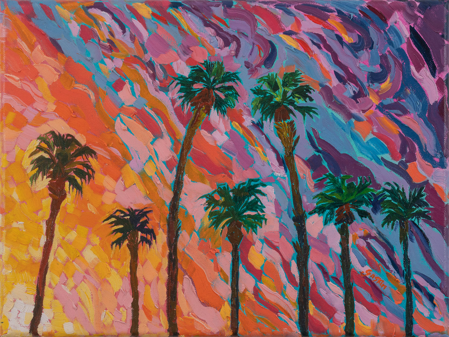 San Diego Twilight Palms