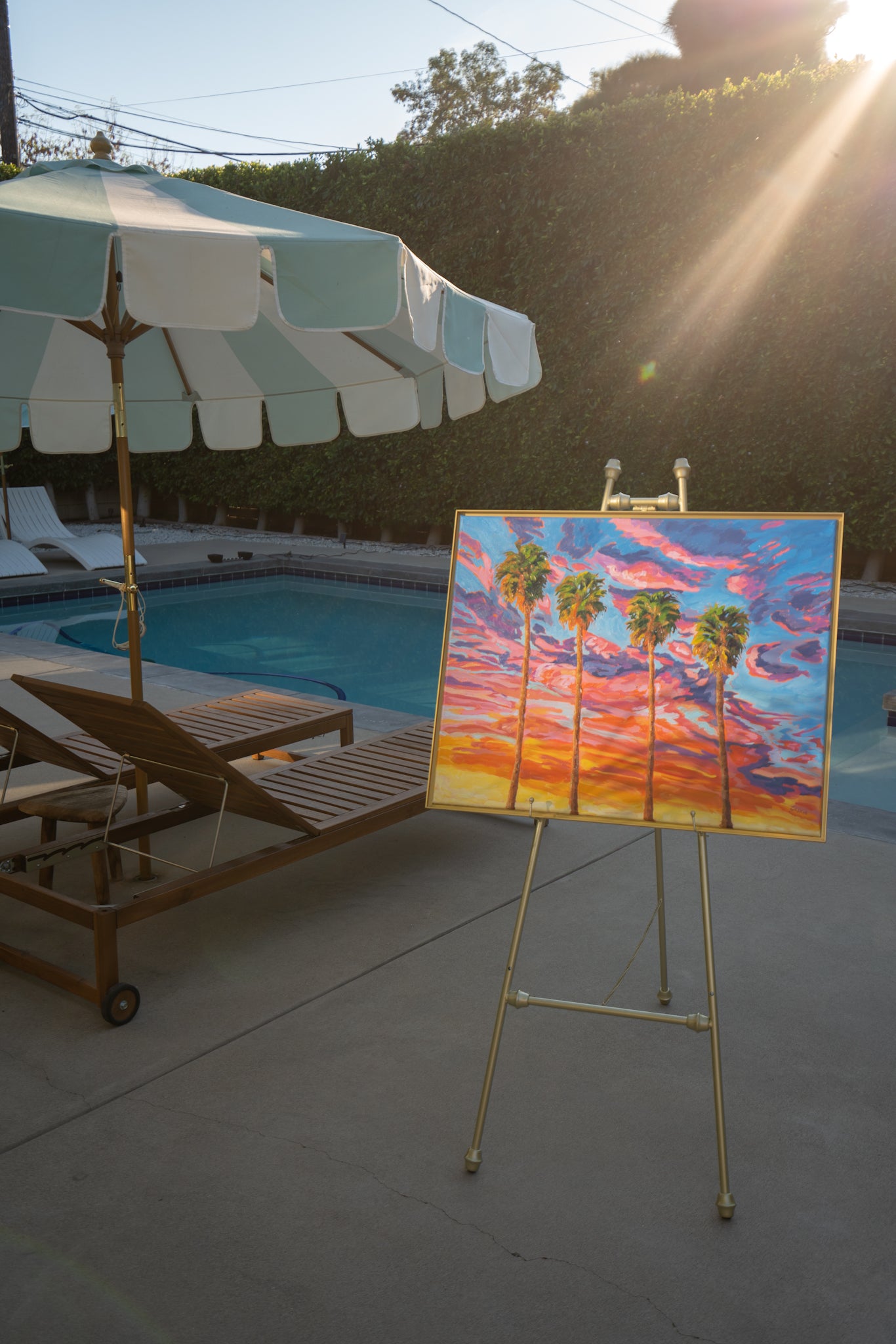 Tangerine Sunset Palms