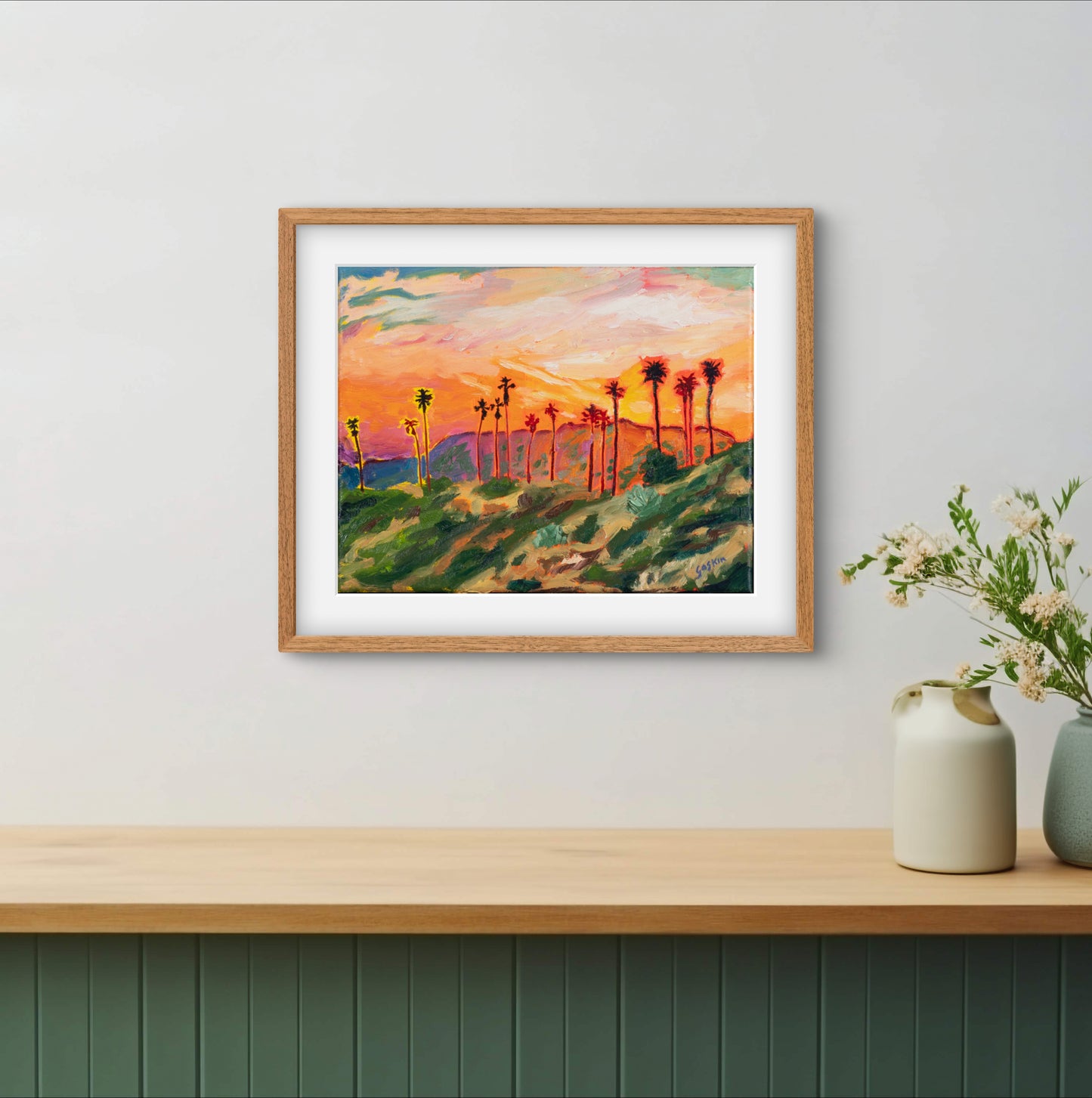 Palms at Griffith Park Sketch