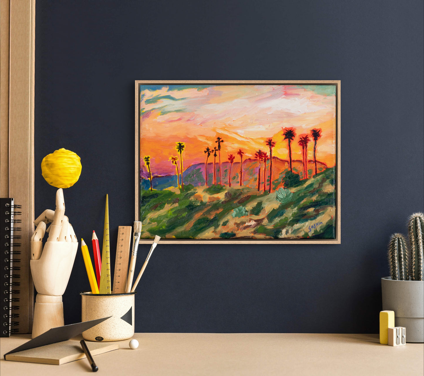 Palms at Griffith Park Sketch