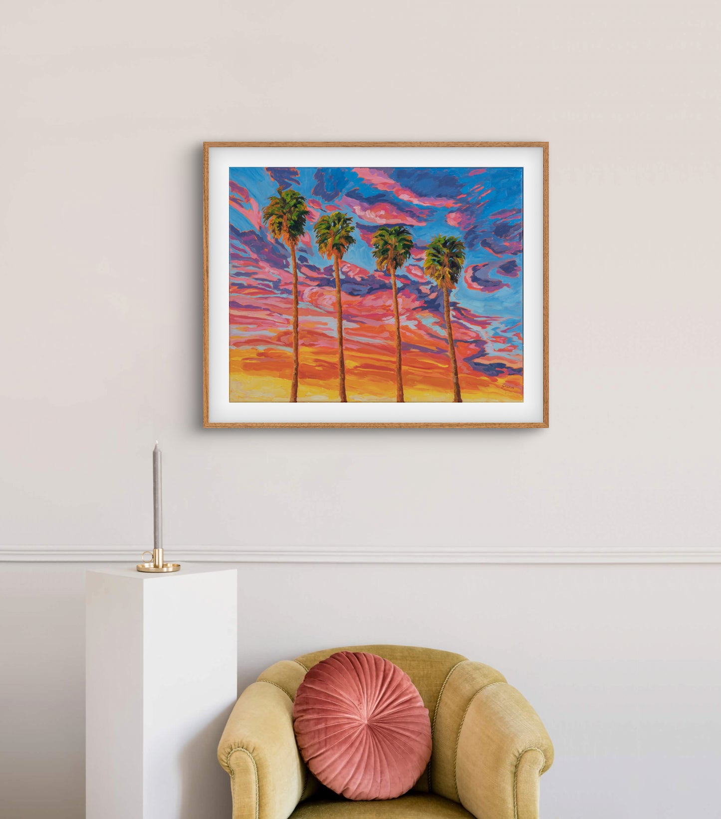 Tangerine Sunset Palms
