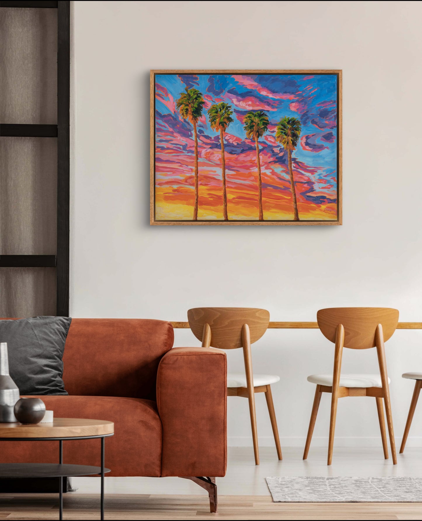 Tangerine Sunset Palms