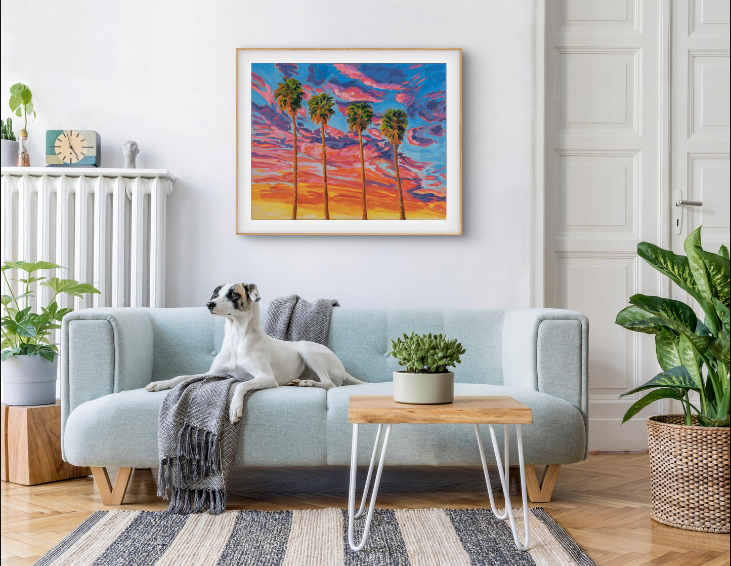 Tangerine Sunset Palms