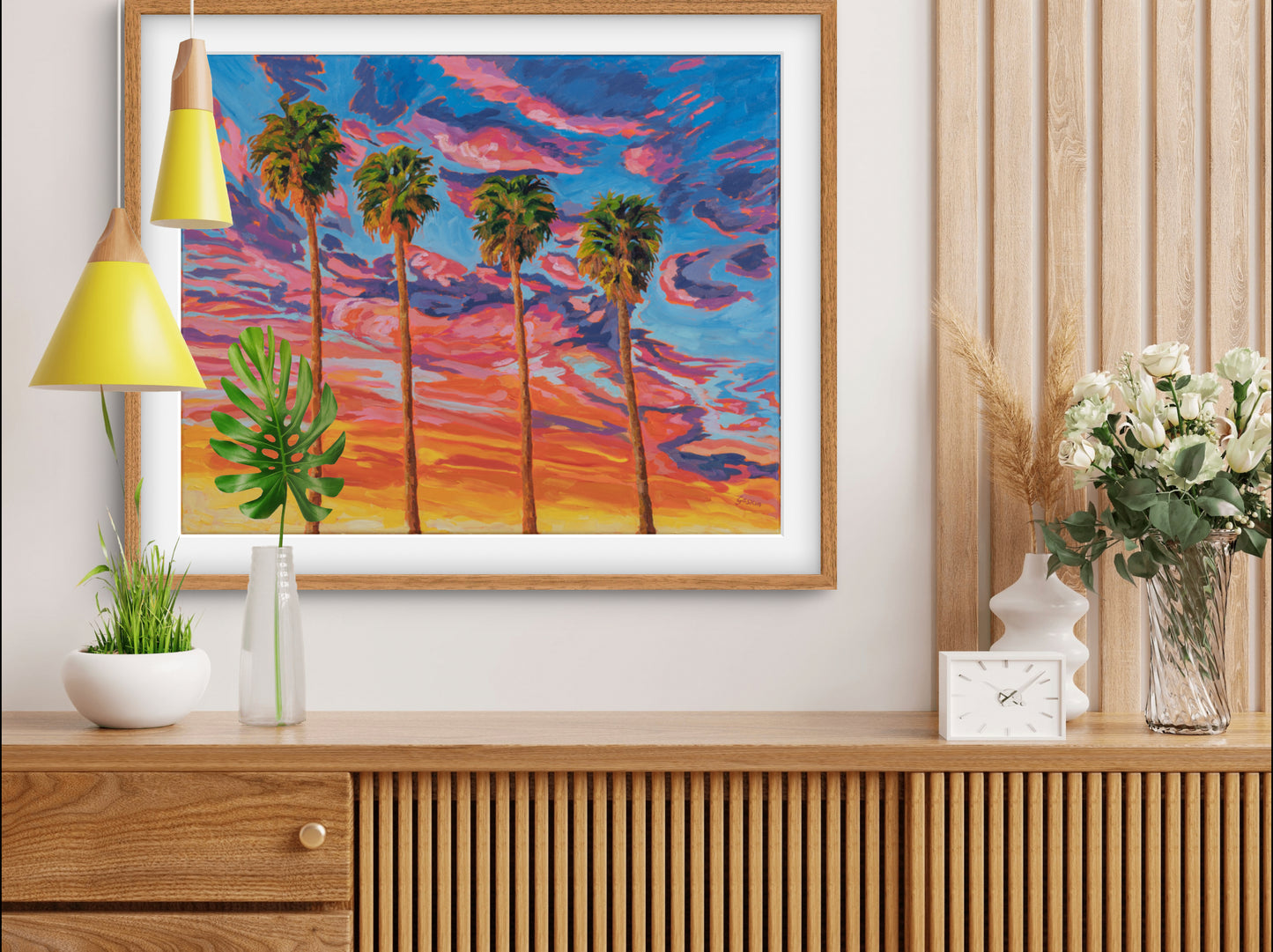 Tangerine Sunset Palms