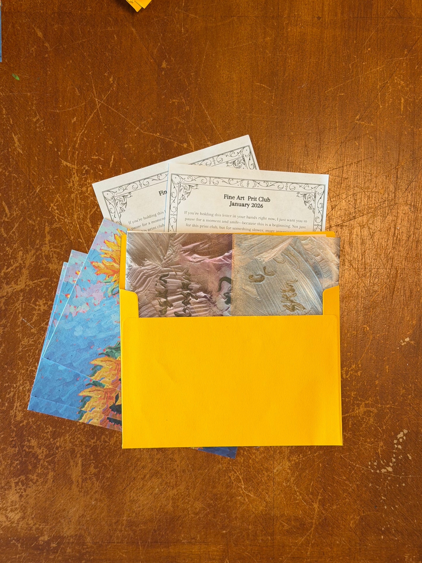 January Catch Up Envelope