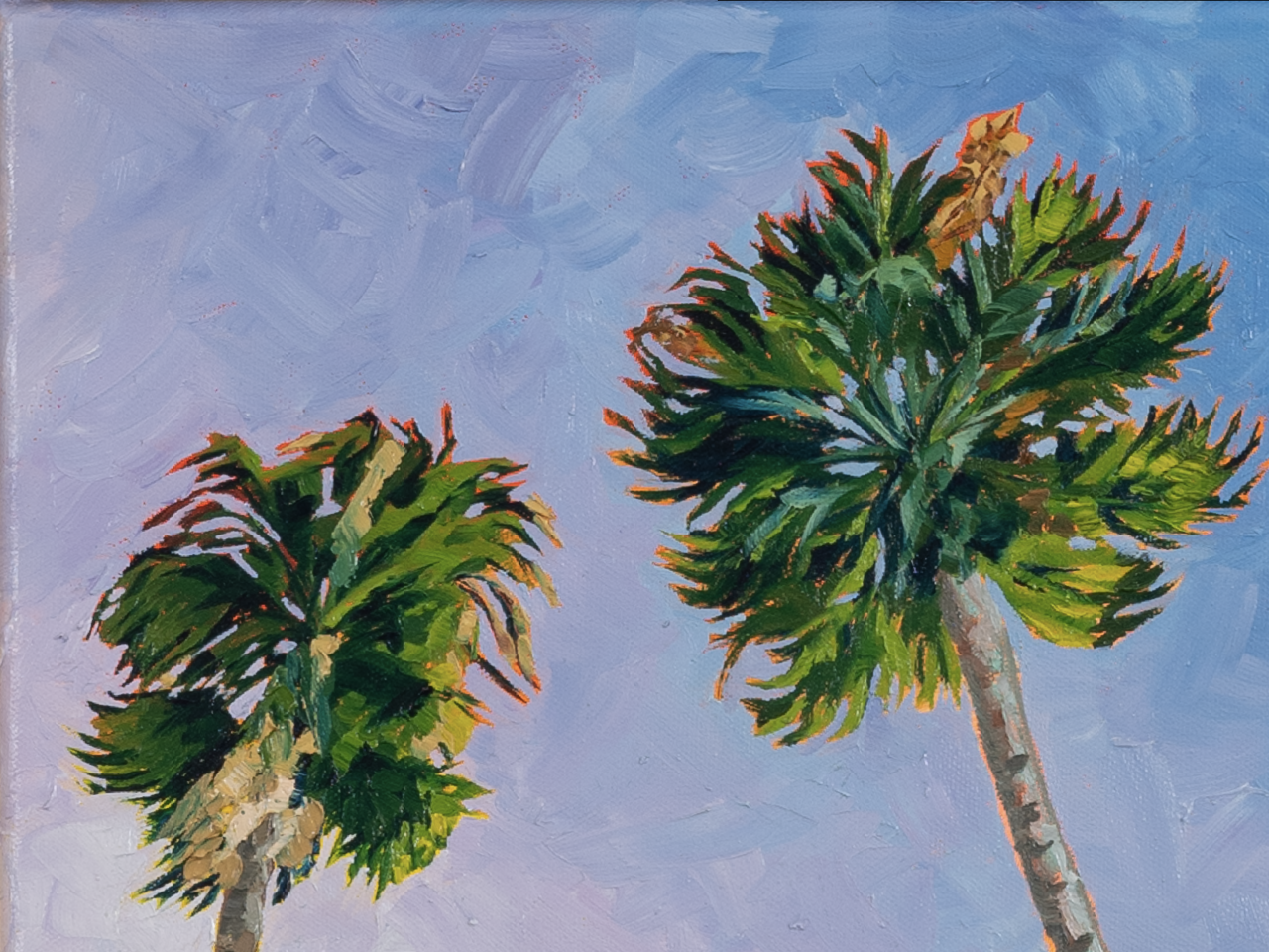 Mauve Palms