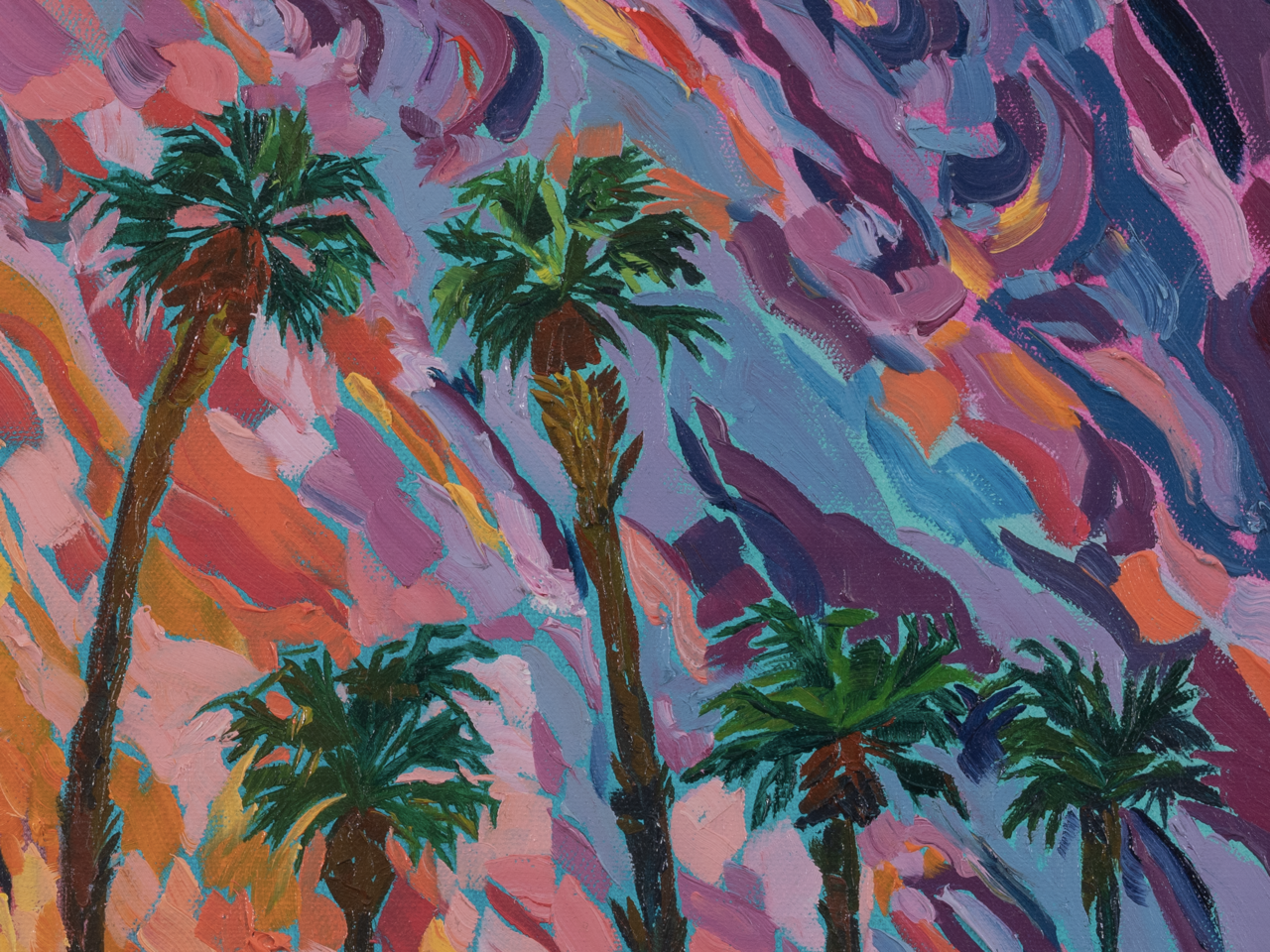 San Diego Twilight Palms