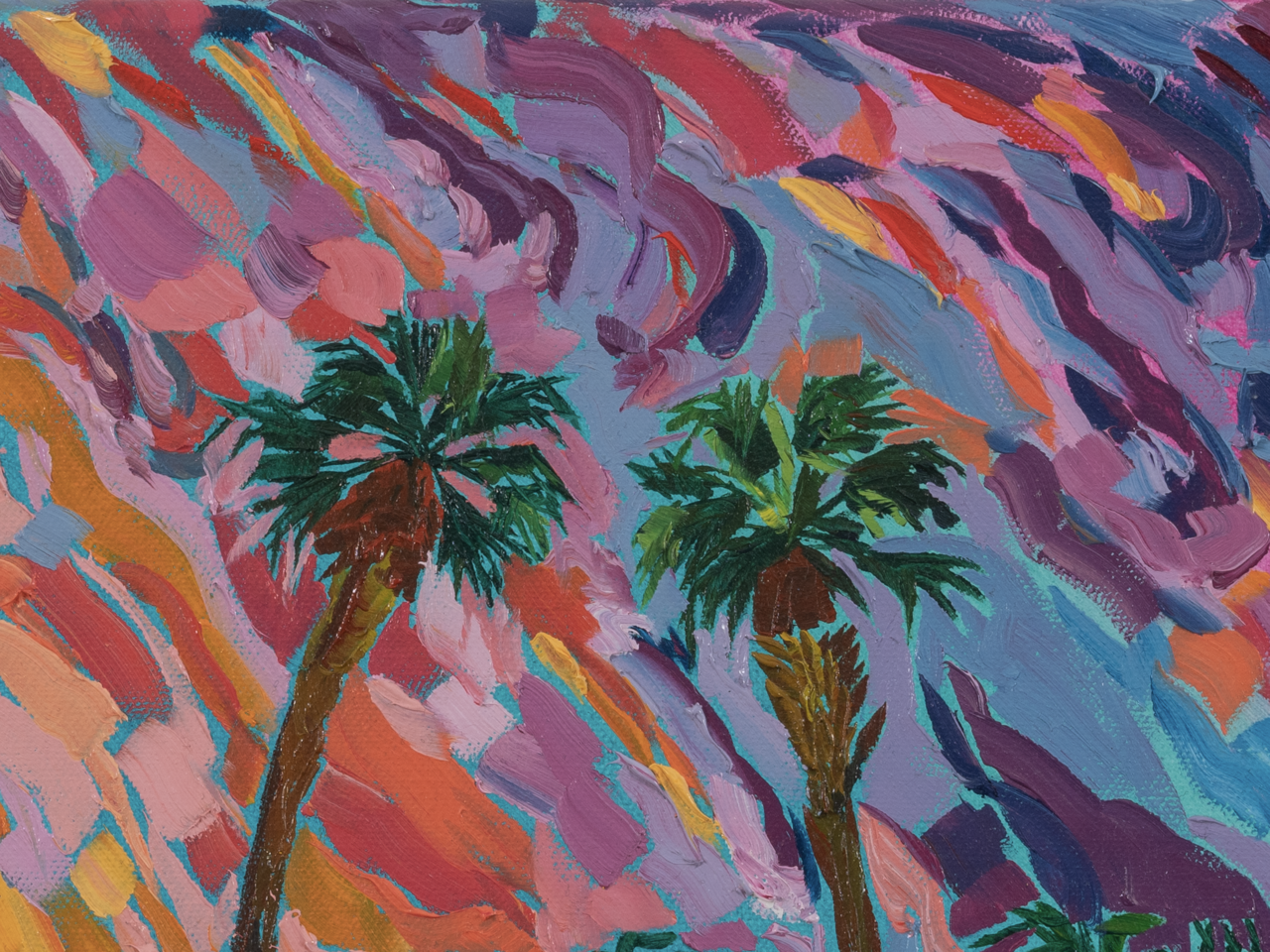San Diego Twilight Palms