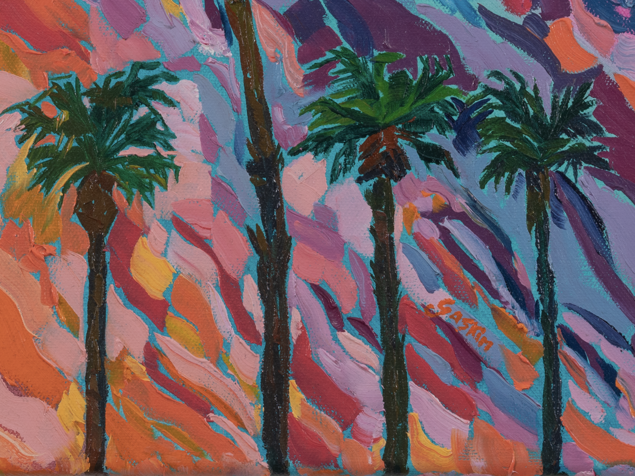 San Diego Twilight Palms