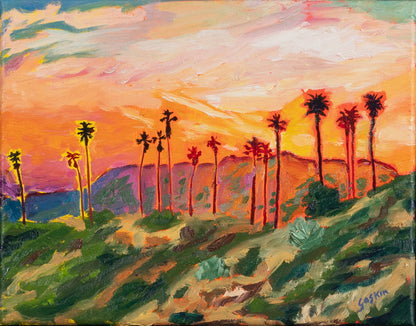 Palms at Griffith Park Sketch