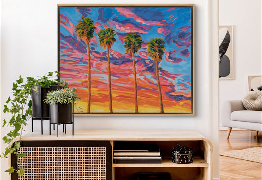 Tangerine Sunset Palms