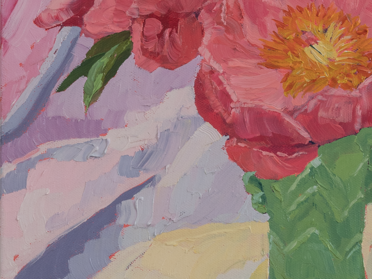 Pink Peonies in an Antique Vase
