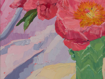Pink Peonies in an Antique Vase